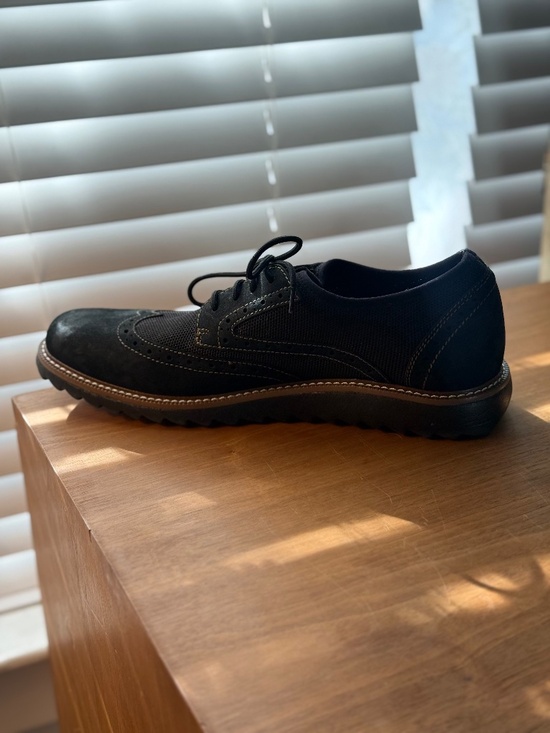 J Murphy Johnston Murphy Duncan Oxford Mens 11M Black Wingtip Dress Casual Shoes main image 6